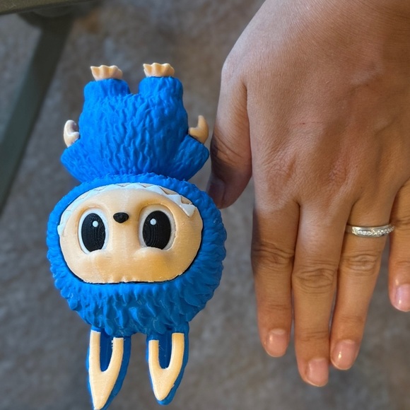 3D Printed Blue Labubu. - Picture 6 of 6